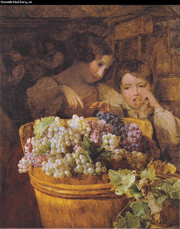 Ferdinand Georg Waldmuller Children in the press house